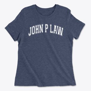 John P Law Elementary School Varsity Arch Women's Cotton T-Shirt