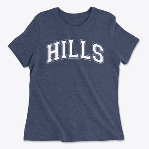 Hills Elementary School Varsity Arch Women's Cotton T-Shirt