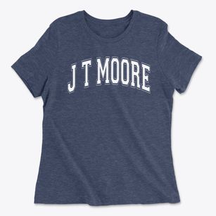 J T Moore Middle School Varsity Arch Women's Cotton T-Shirt