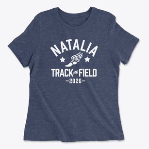 Natalia High School Track and Field Women's Cotton T-Shirt