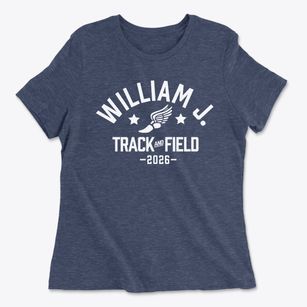 William J. Christian School Track and Field Women's Cotton T-Shirt