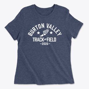 Burton Valley Elementary School Track and Field Women's Cotton T-Shirt