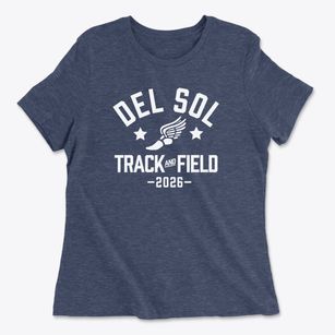 Del Sol High School Track and Field Women's Cotton T-Shirt