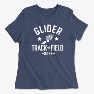Glider Elementary School Track and Field Women's Cotton T-Shirt