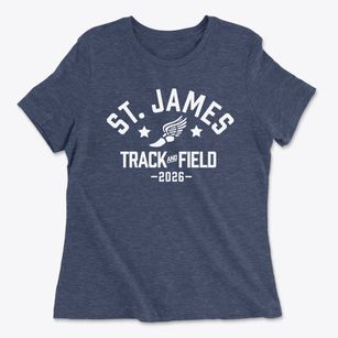 Saint James Lutheran School Track and Field Women's Cotton T-Shirt