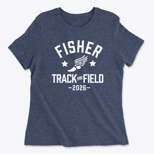 Fisher Elementary School 1 Track and Field Women's Cotton T-Shirt