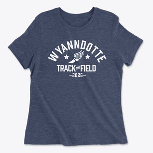 Wyanndotte School Track and Field Women's Cotton T-Shirt