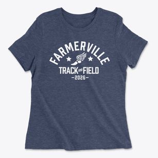 Farmerville Elementary School Track and Field Women's Cotton T-Shirt