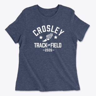 Crosley Elementary School Track and Field Women's Cotton T-Shirt