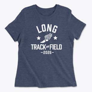 Long Middle School Track and Field Women's Cotton T-Shirt