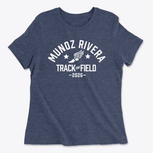 Munoz Rivera Elementary School Track and Field Women's Cotton T-Shirt