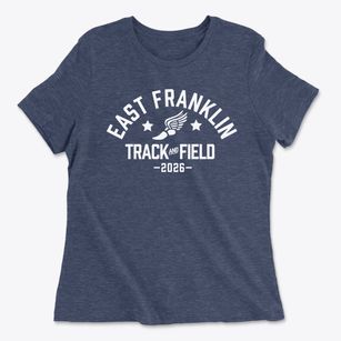 East Franklin Elementary School Track and Field Women's Cotton T-Shirt