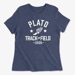 Plato Elementary School Track and Field Women's Cotton T-Shirt
