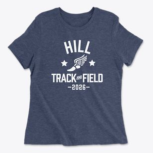 Hill Middle School Track and Field Women's Cotton T-Shirt