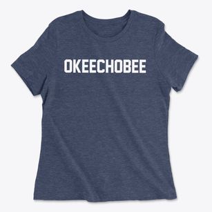 Okeechobee Florida Classic Block Women's Cotton T-Shirt