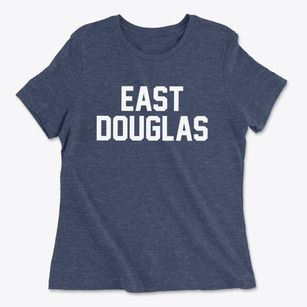 East Douglas Massachusetts Classic Block Women's Cotton T-Shirt