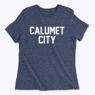 Calumet City Illinois Classic Block Women's Cotton T-Shirt