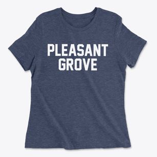 Pleasant Grove Ohio Classic Block Women's Cotton T-Shirt