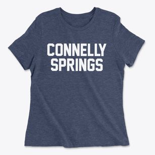 Connelly Springs North Carolina Classic Block Women's Cotton T-Shirt