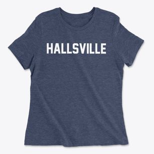 Hallsville Missouri Classic Block Women's Cotton T-Shirt