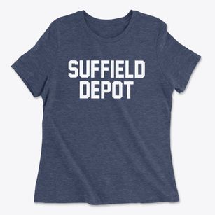 Suffield Depot Connecticut Classic Block Women's Cotton T-Shirt