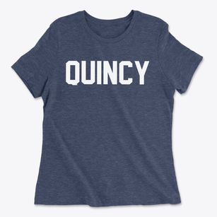 Quincy Wisconsin Classic Block Women's Cotton T-Shirt