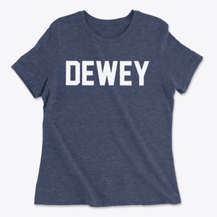 Dewey Wisconsin Classic Block Women's Cotton T-Shirt