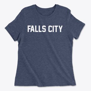 Falls City Texas Classic Block Women's Cotton T-Shirt