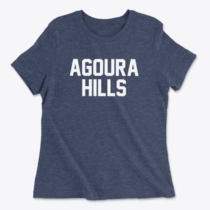 Agoura Hills California Classic Block Women's Cotton T-Shirt