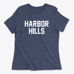 Harbor Hills New York Classic Block Women's Cotton T-Shirt