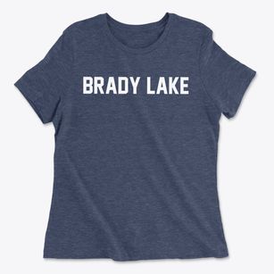 Brady Lake Ohio Classic Block Women's Cotton T-Shirt