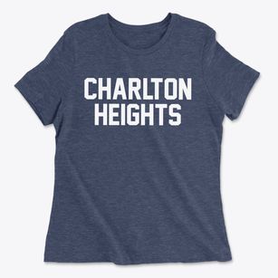 Charlton Heights West Virginia Classic Block Women's Cotton T-Shirt