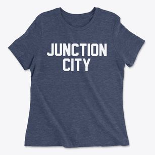 Junction City Wisconsin Classic Block Women's Cotton T-Shirt