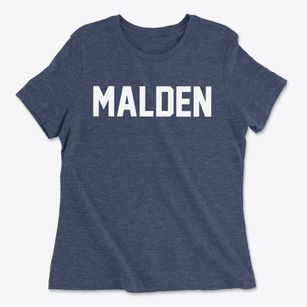 Malden Illinois Classic Block Women's Cotton T-Shirt
