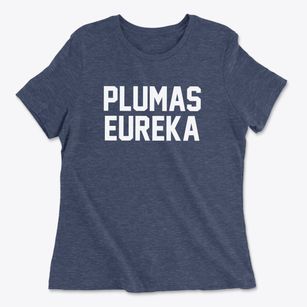 Plumas Eureka California Classic Block Women's Cotton T-Shirt