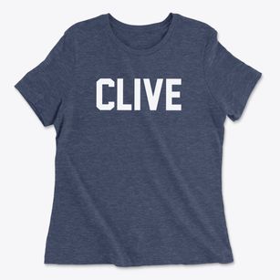 Clive Iowa Classic Block Women's Cotton T-Shirt
