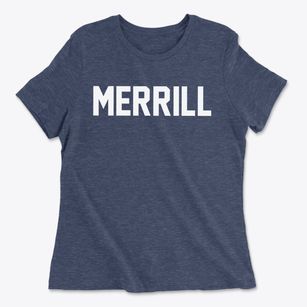 Merrill Maine Classic Block Women's Cotton T-Shirt