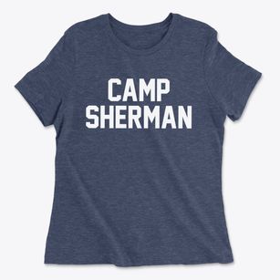 Camp Sherman Oregon Classic Block Women's Cotton T-Shirt