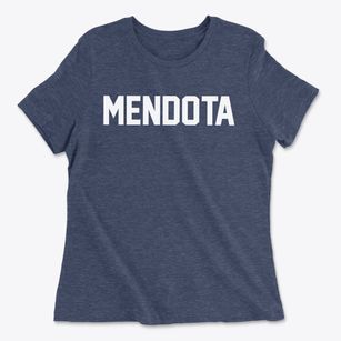 Mendota Minnesota Classic Block Women's Cotton T-Shirt