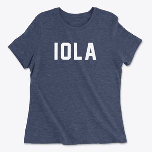 Iola Illinois Classic Block Women's Cotton T-Shirt