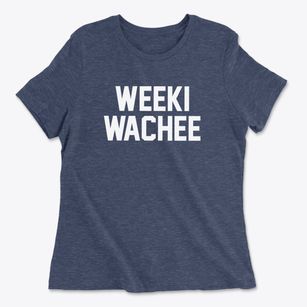 Weeki Wachee Florida Classic Block Women's Cotton T-Shirt