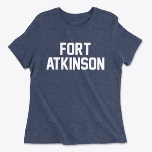 Fort Atkinson Wisconsin Classic Block Women's Cotton T-Shirt