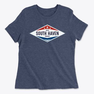 South Haven Kansas Diamond Star Women's Cotton T-Shirt