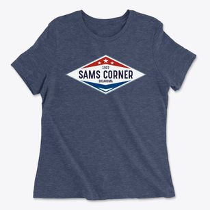 Sams Corner Oklahoma Diamond Star Women's Cotton T-Shirt