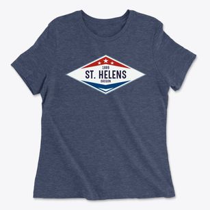 St. Helens Oregon Diamond Star Women's Cotton T-Shirt
