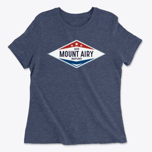 Mount Airy Maryland Diamond Star Women's Cotton T-Shirt