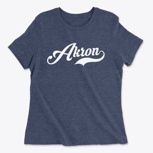 Akron New York Vintage Team Women's Cotton T-Shirt