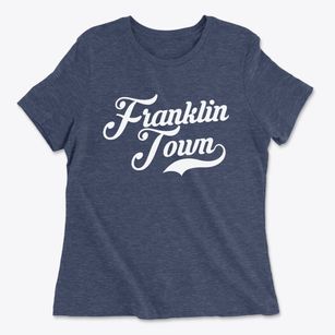 Franklin Town Massachusetts Vintage Team Women's Cotton T-Shirt