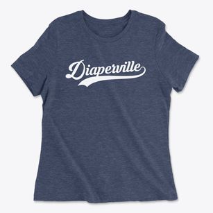 Diaperville Wisconsin Vintage Team Women's Cotton T-Shirt