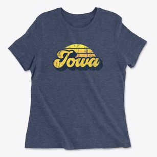 Iowa Louisiana Sublime Sunset Women's Cotton T-Shirt